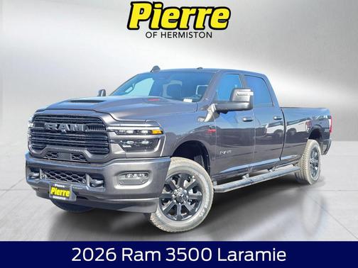 Granite Crystal Metallic Clearcoat 2026 RAM 3500 Laramie Crew Cab 4x4 8' Box
