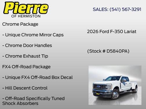 OXFORD WHITE 2026 Ford F-350 Lariat