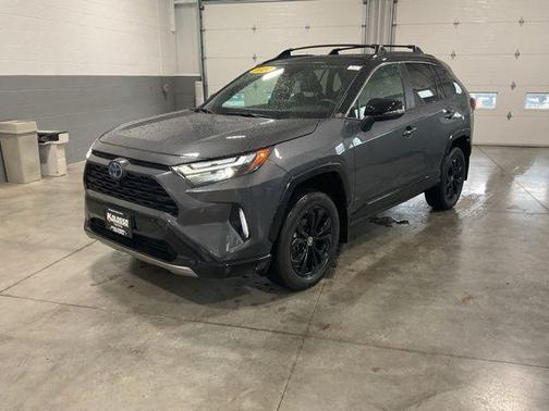 Magnetic Gray Metallic/Midnight Black Metallic 2024 Toyota RAV4 Hybrid SE