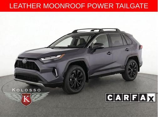 Magnetic Gray Metallic/Midnight Black Metallic 2024 Toyota RAV4 Hybrid SE