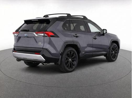 Magnetic Gray Metallic/Midnight Black Metallic 2024 Toyota RAV4 Hybrid SE