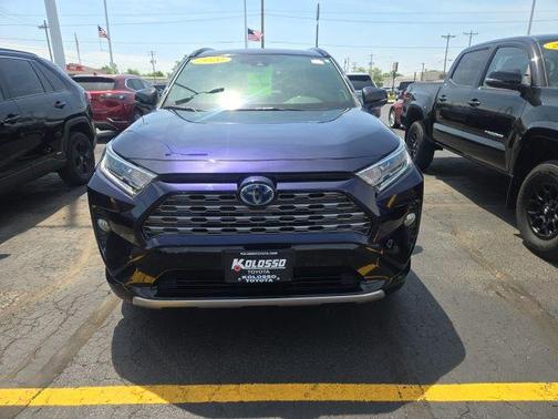 Blue Print w/Midnight Black Roof 2020 Toyota RAV4 Hybrid SE