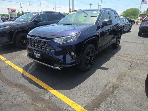 Blue Print w/Midnight Black Roof 2020 Toyota RAV4 Hybrid SE