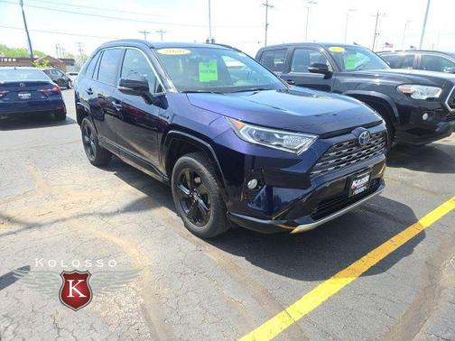 Blue Print w/Midnight Black Roof 2020 Toyota RAV4 Hybrid SE