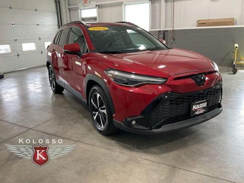 Barcelona Red Metallic 2024 Toyota Corolla Hybrid SE