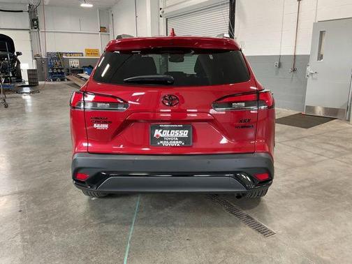 Barcelona Red Metallic 2024 Toyota Corolla Hybrid SE