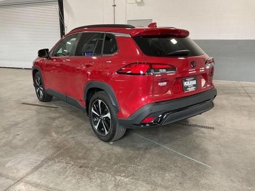 Barcelona Red Metallic 2024 Toyota Corolla Hybrid SE