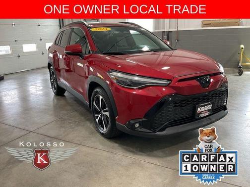 Barcelona Red Metallic 2024 Toyota Corolla Hybrid SE