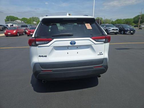 Super White 2021 Toyota RAV4 Hybrid LE