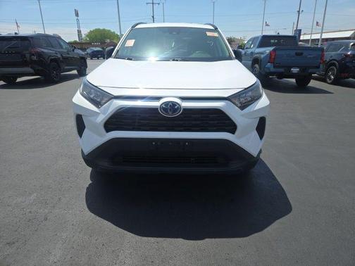 Super White 2021 Toyota RAV4 Hybrid LE