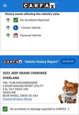 2022 Jeep Grand Cherokee Overland