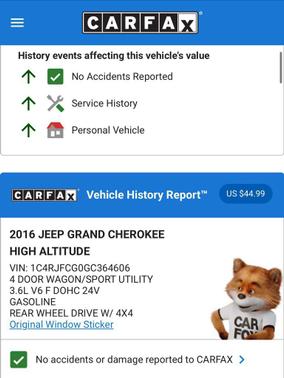 2016 Jeep Grand Cherokee High Altitude