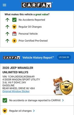 2020 Jeep Wrangler Unlimited Willys 4X4