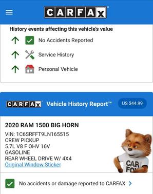 2020 RAM 1500 Big Horn/Lone Star
