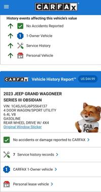 2023 Jeep Grand Wagoneer Series III Obsidian 4x4