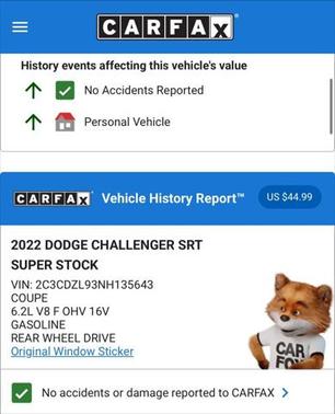 2022 Dodge Challenger SRT Super Stock