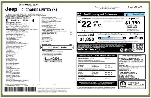 2021 Jeep Cherokee Limited