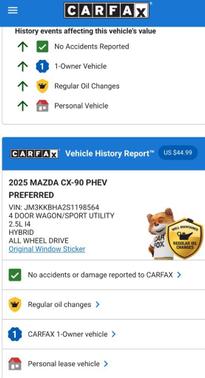 2025 Mazda CX-90 PHEV Base