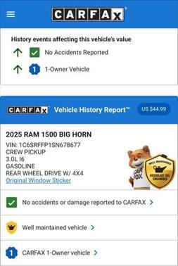 2025 RAM 1500 Big Horn/Lone Star