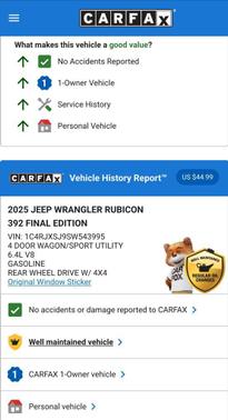 2025 Jeep Wrangler Rubicon 392 Final Edition