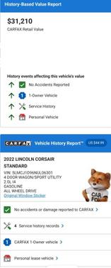 2022 Lincoln Corsair Standard