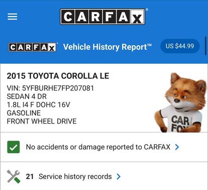 2015 Toyota Corolla L