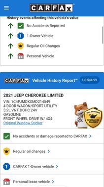 2021 Jeep Cherokee Limited