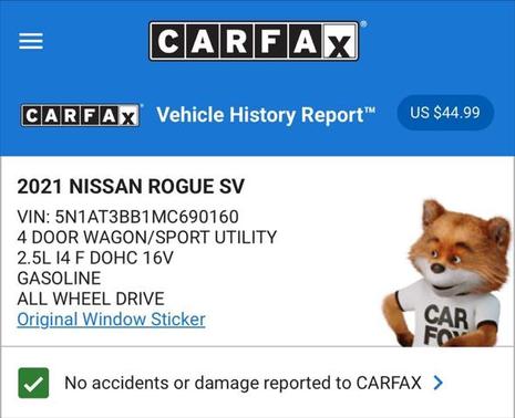 2021 Nissan Rogue SV