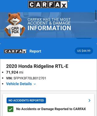 Platinum White Pearl 2020 Honda Ridgeline RTL-E