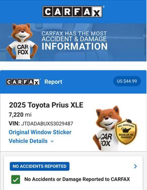 Cutting Edge 2025 Toyota Prius XLE