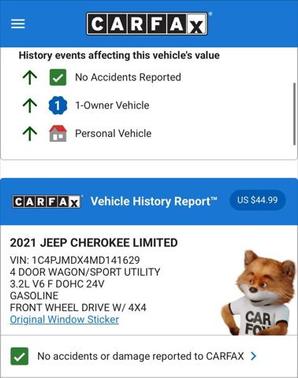 2021 Jeep Cherokee Limited