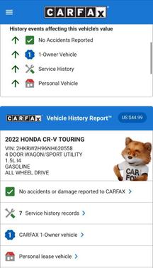 2022 Honda CR-V AWD Touring