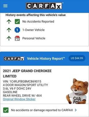 2021 Jeep Grand Cherokee Limited X