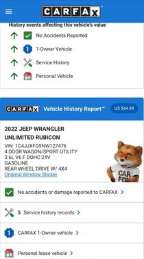 2022 Jeep Wrangler Unlimited Rubicon