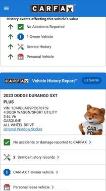 2023 Dodge Durango SXT Plus