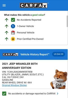 2021 Jeep Wrangler 80th Anniversary 4x4