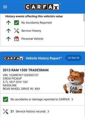 2013 RAM 1500 Tradesman/Express