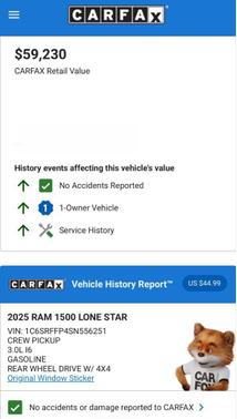 2025 RAM 1500 Big Horn/Lone Star