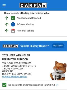 2022 Jeep Wrangler Unlimited Rubicon