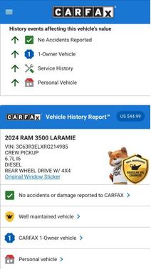 2024 RAM 3500 Laramie Crew Cab 4x4 6'4' Box