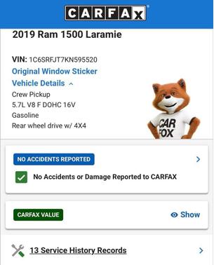 Diamond Black Crystal Pearlcoat 2019 RAM 1500 Laramie