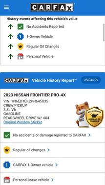 2023 Nissan Frontier PRO-4X
