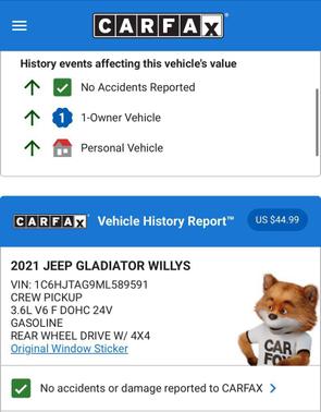 2021 Jeep Gladiator Willys 4x4