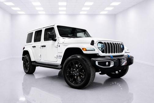 Bright White Clearcoat 2024 Jeep Wrangler 4xe Sahara