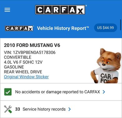 2010 Ford Mustang Base