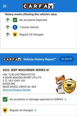 2022 Jeep Wagoneer Series III 4x4