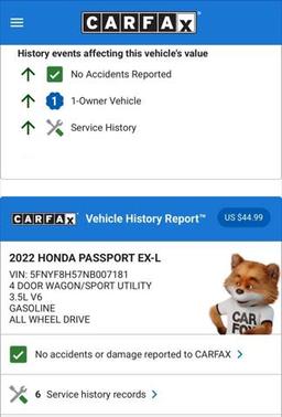 2022 Honda Passport AWD EX-L