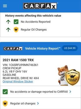 2021 RAM 1500 TRX