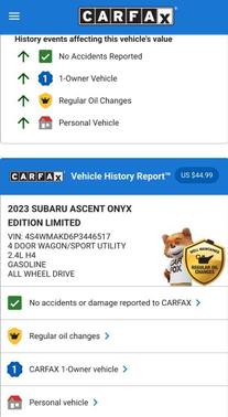 2023 Subaru Ascent Onyx Edition Limited 7-Passenger