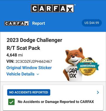 Triple Nickel Clearcoat 2023 Dodge Challenger R/T Scat Pack